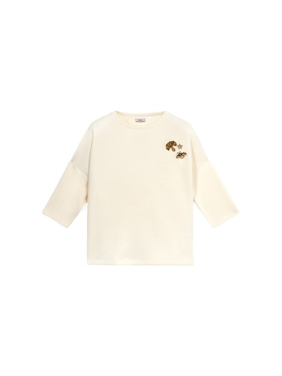 Oltre Oltre Felpa G953J004221N021 Bianco Over Fit