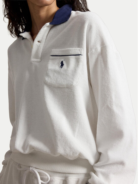 Polo Ralph Lauren Polo Ralph Lauren Majica dugih rukava 211A12737002 Bijela Relaxed Fit