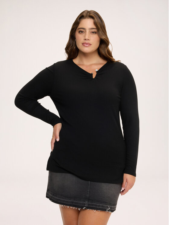 Fiorella Rubino Fiorella Rubino T-Shirt G021L009418N033 Czarny Regular Fit