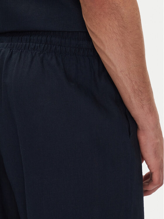 Emporio Armani Emporio Armani Kalhoty z materiálu EM000586 AF12356 UB102 Tmavomodrá Regular Fit