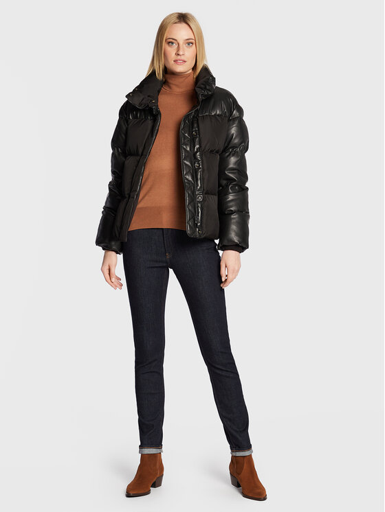 Trussardi Trussardi Μπουφάν χειμωνιάτικο 56S00791 Μαύρο Regular Fit