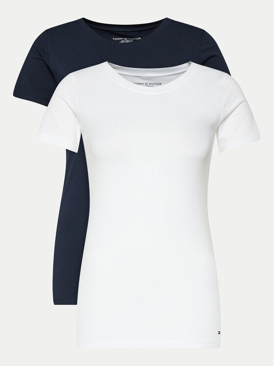 Tommy Hilfiger Tommy Hilfiger T-kreklu komplekts UW0UW05525 Daudzkrāsains Slim Fit