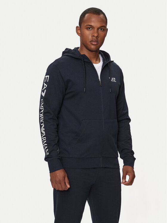 EA7 Emporio Armani Mikina 8NPM13 PJ05Z 1562 Tmavomodrá Regular Fit