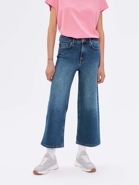 Americanos Jeans hlače Santiago Modra Cropped Leg