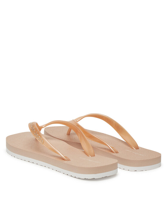 Calvin Klein Jeans Calvin Klein Jeans В'єтнамки Thong+ Tpu Metallic YW0YW01720 Рожевий