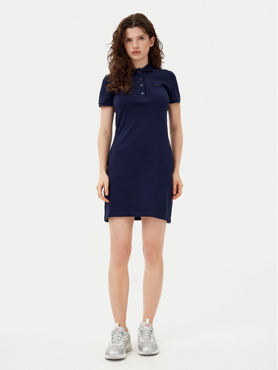 Lacoste Lacoste Sukienka codzienna EF5473 Granatowy Slim Fit
