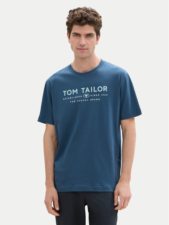 Tom Tailor T-krekls 1043276 Zils Regular Fit