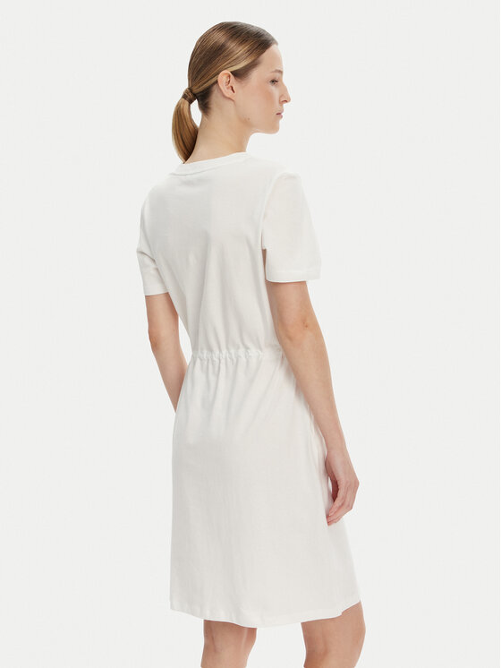 Tommy Hilfiger Tommy Hilfiger Rochie de zi WW0WW45529 Écru Regular Fit
