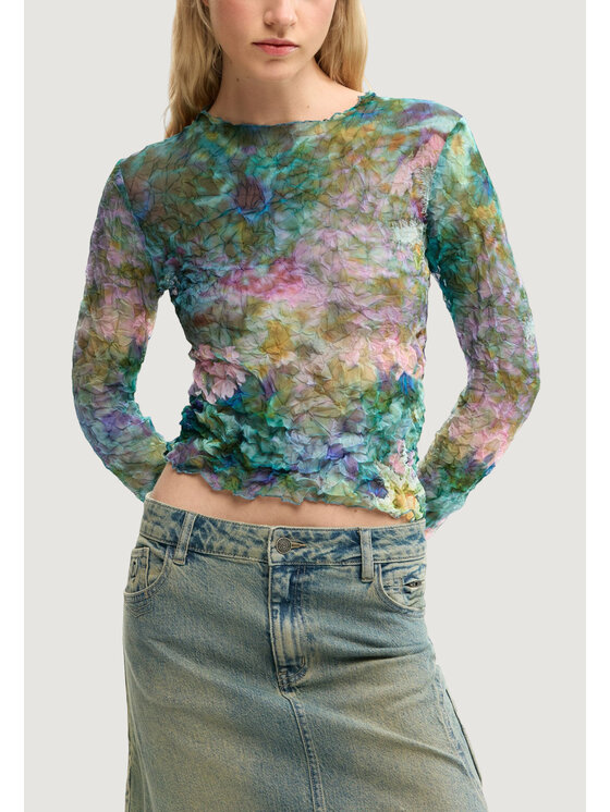 Desigual Desigual Blusa BLUS_BETTLE Blu Casual Fit