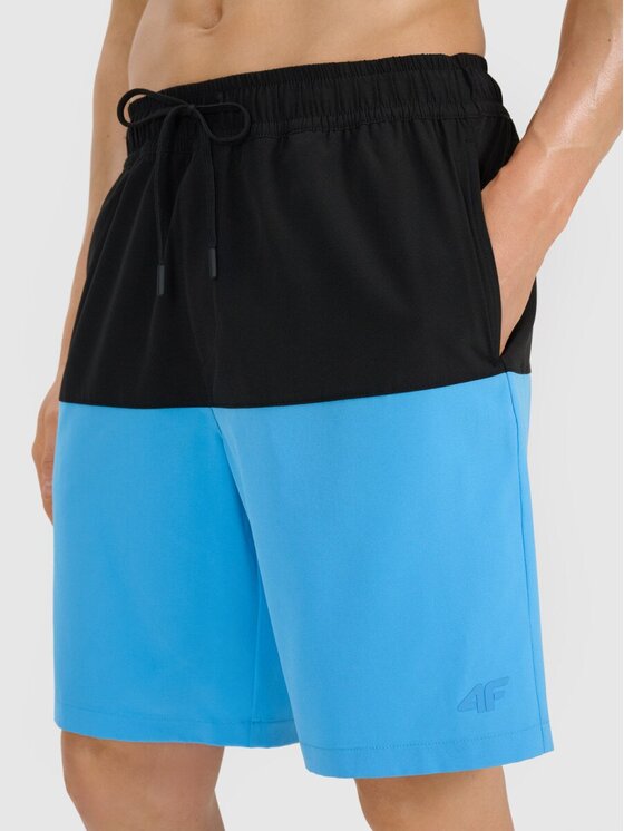 4F 4F Plážové šortky 4FWSS25UBDSM135-33S Modrá Regular Fit