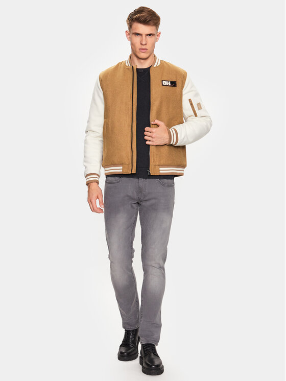 Blend Blend Kurtka bomber 20715276 Brązowy Regular Fit