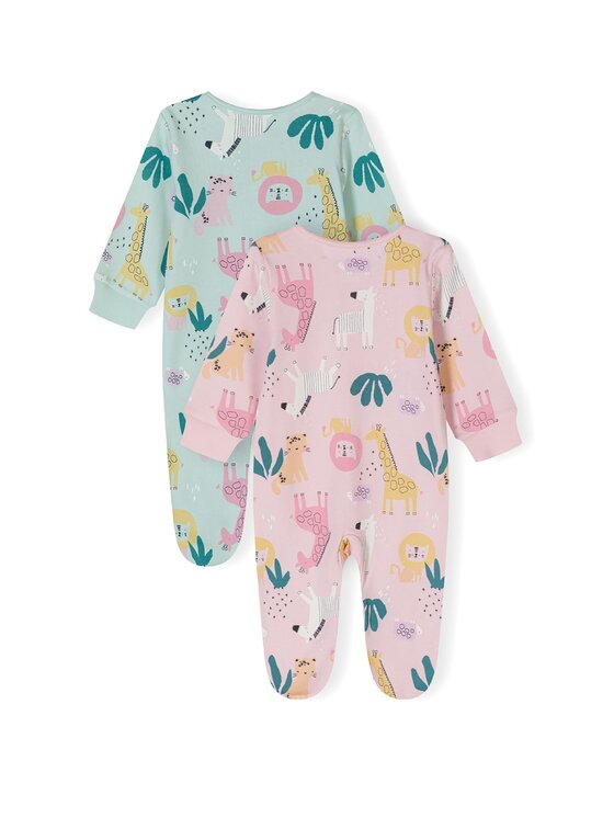 MINOTI MINOTI Komplet 2 par pajacy 24babypack38 Zielony