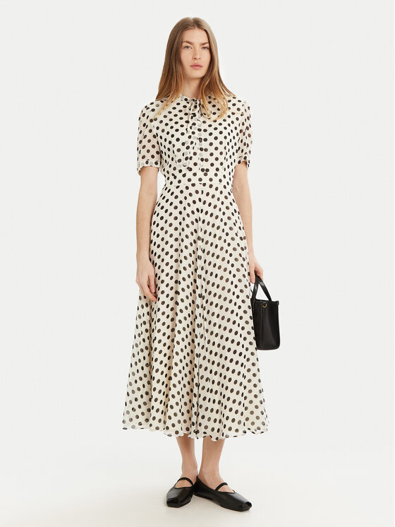Marella Marella Každodenné šaty Lorenzo 2513221141 Écru Regular Fit