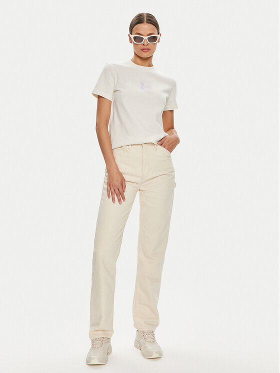 Calvin Klein Jeans Calvin Klein Jeans Jeans hlače Hammerloop J20J223656 Écru Straight Fit