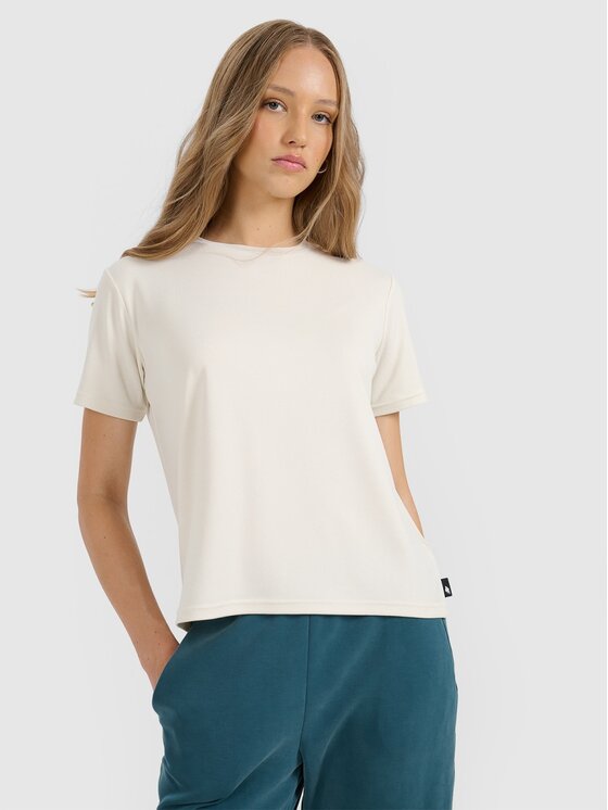 4F 4F T-shirt 4FRAW25TTSHF3282-12S Bianco Regular Fit