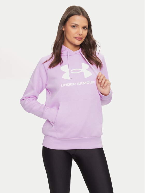 Under Armour Jopa Ua Rival Fleece Big Logo 1379501 Roza Loose Fit