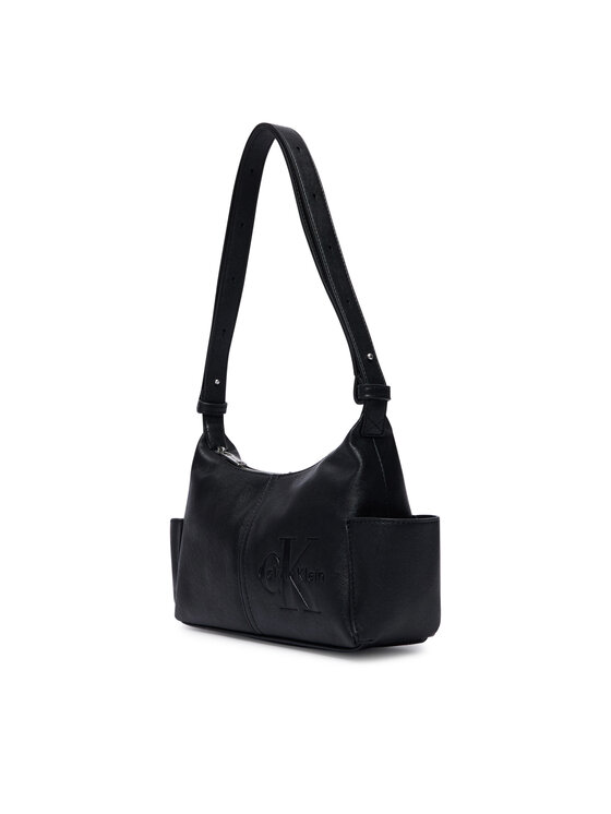 Calvin Klein Calvin Klein Kabelka Pockets Monologo Crossbody LV04F3687G Čierna