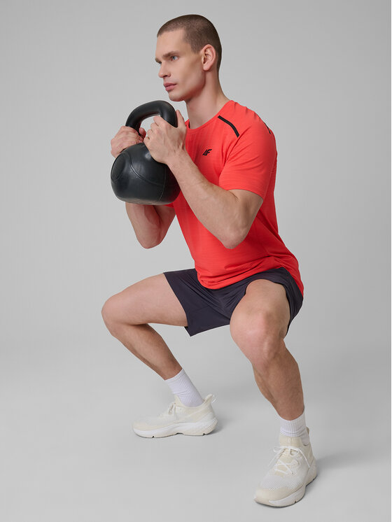 4F 4F Koszulka techniczna active Czerwony Regular Fit