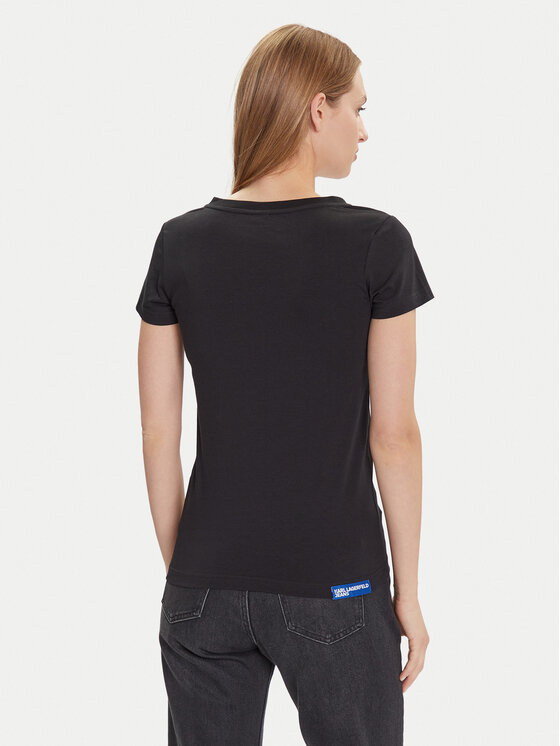 Karl Lagerfeld Jeans Karl Lagerfeld Jeans T-Shirt A2W17097 Μαύρο Regular Fit