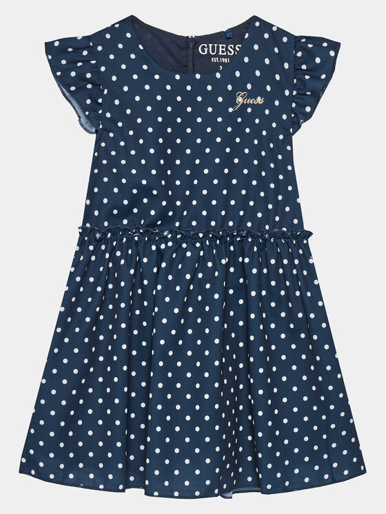 Guess Guess Každodenné šaty K4GK04 WG5U0 Tmavomodrá Regular Fit