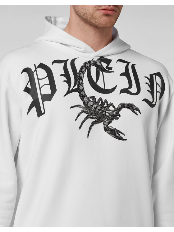 PHILIPP PLEIN PHILIPP PLEIN Bluza 30446 Biały Regular Fit
