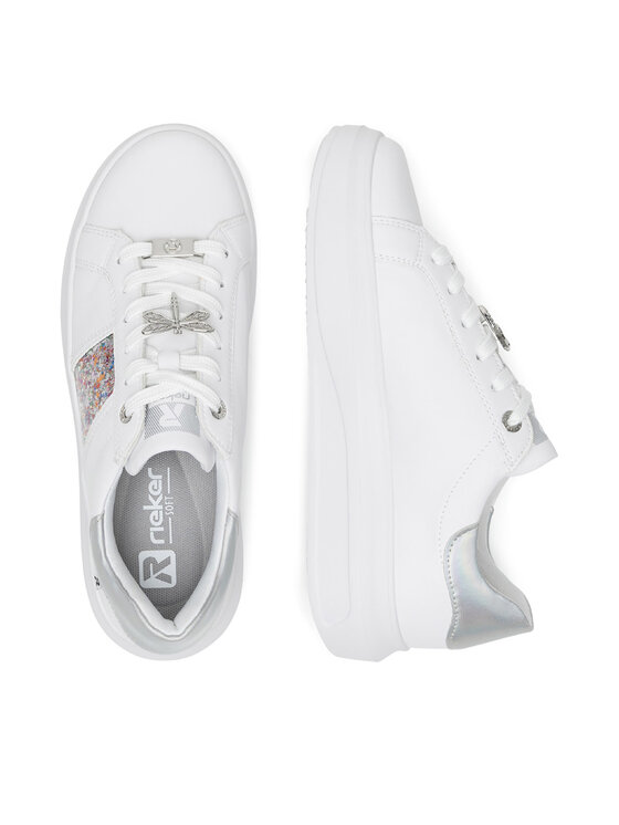 Rieker Revolution Lifestyle Rieker Revolution Lifestyle Sneakersy W1202-83 Biela