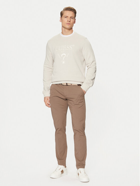 Guess Guess Majica dugih rukava M5RQ08 KCN01 Écru Regular Fit