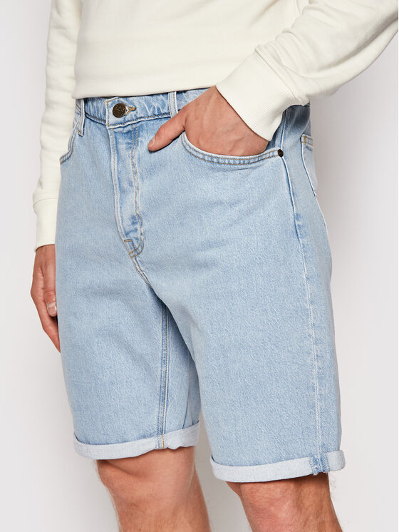 Lee Lee Džinsiniai šortai 5 Pocket L73EMWJU 112120493 Mėlyna Regular Fit