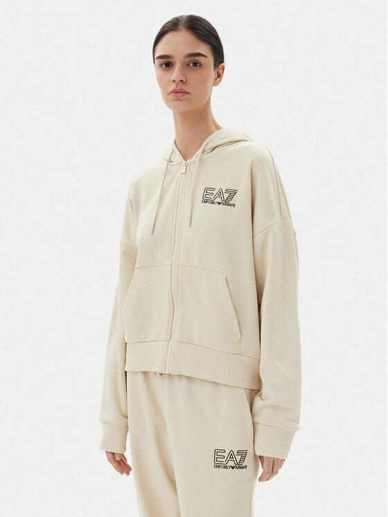 EA7 Emporio Armani EA7 Emporio Armani Tepláková souprava 7W000110 AF12473 U1079 Béžová Loose Fit