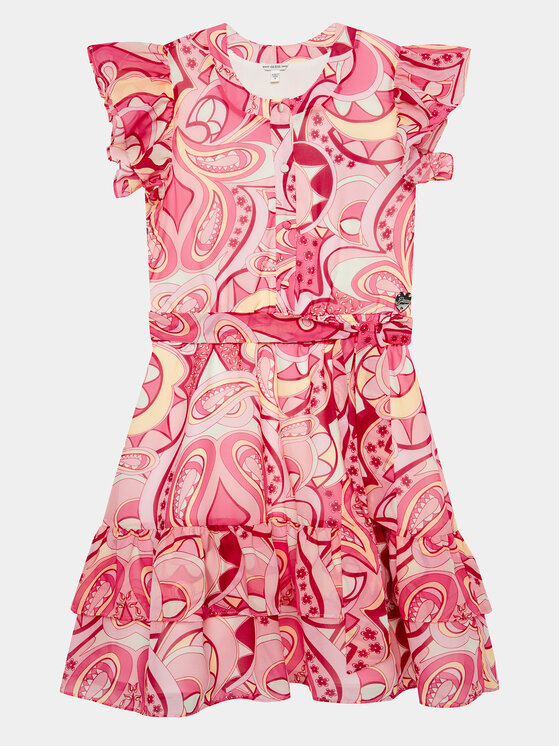 Guess Guess Ежедневна рокля J4GK09 WA2T0 Розов Regular Fit