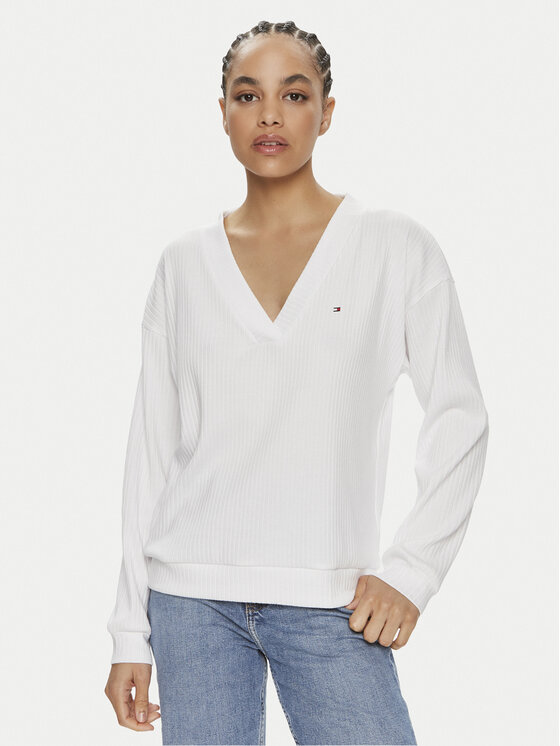 Tommy Hilfiger Maglione UW0UW05236 Bianco Regular Fit Modivo