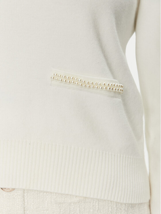 Morgan Morgan Πουλόβερ 251-MPERLA Λευκό Regular Fit