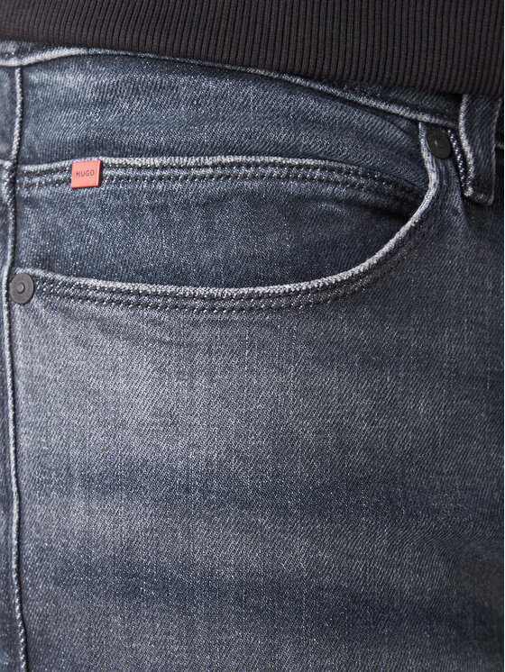 HUGO Hugo Džínsy 50517504 Sivá Slim Fit