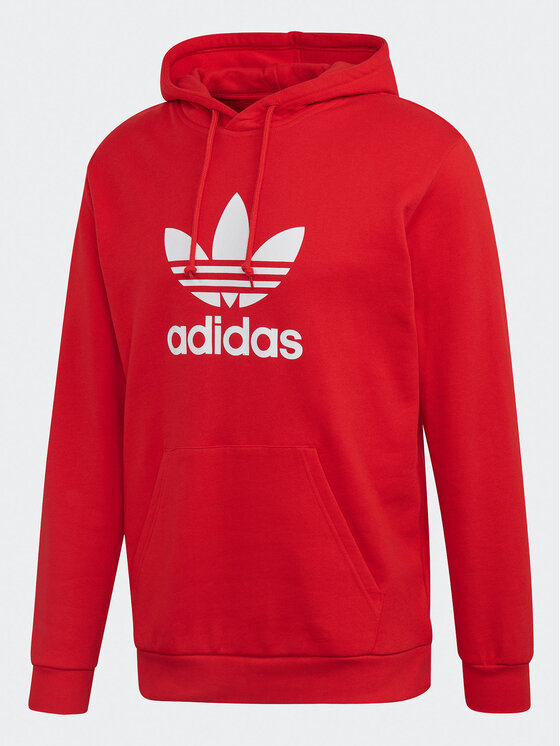 Adidas hoodie mens trefoil hot sale