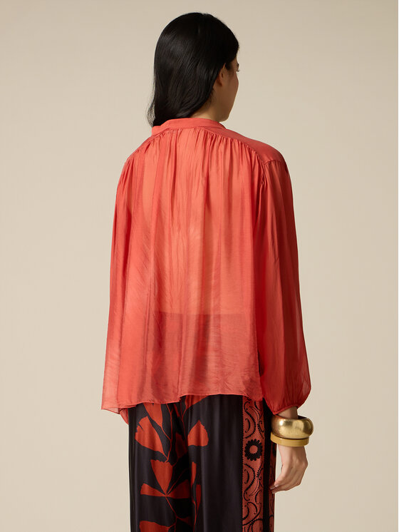 Oltre Oltre Blusa 2007J000772N027 Arancione Regular Fit