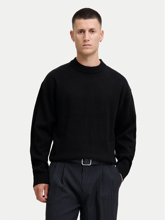 Jack & Jones Jack & Jones Pulover Urban 12278942 Negru Relaxed Fit