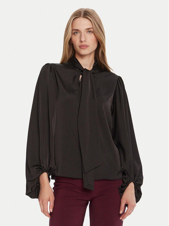 Rinascimento Bluzka CFC0126202003 Czarny Loose Fit