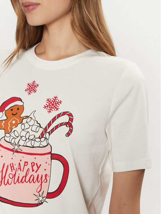 ONLY ONLY Marškinėliai Rosie 15332339 Balta Regular Fit