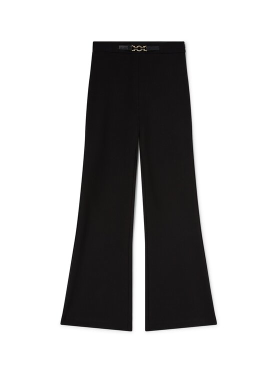 Motivi Motivi Spodnie materiałowe P05IQ004850N033 Czarny Flare Fit