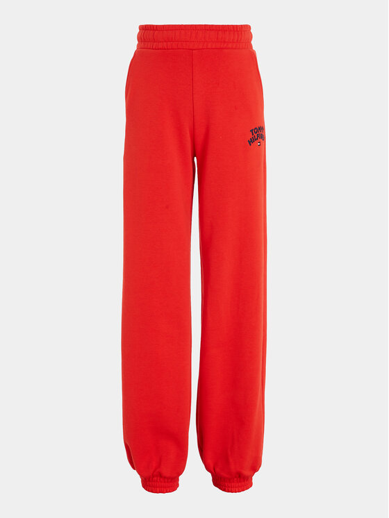 Red tommy hilfiger sweatpants hotsell