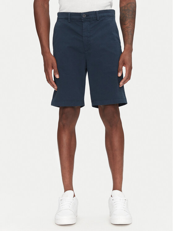 Pepe Jeans Bavlnené šortky PM801181 Tmavomodrá Regular Fit
