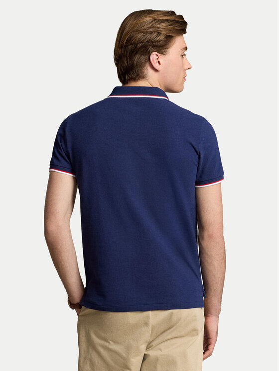 Polo Ralph Lauren Polo Ralph Lauren Тениска с яка и копчета Classics 710842621003 Тъмносин Slim Fit