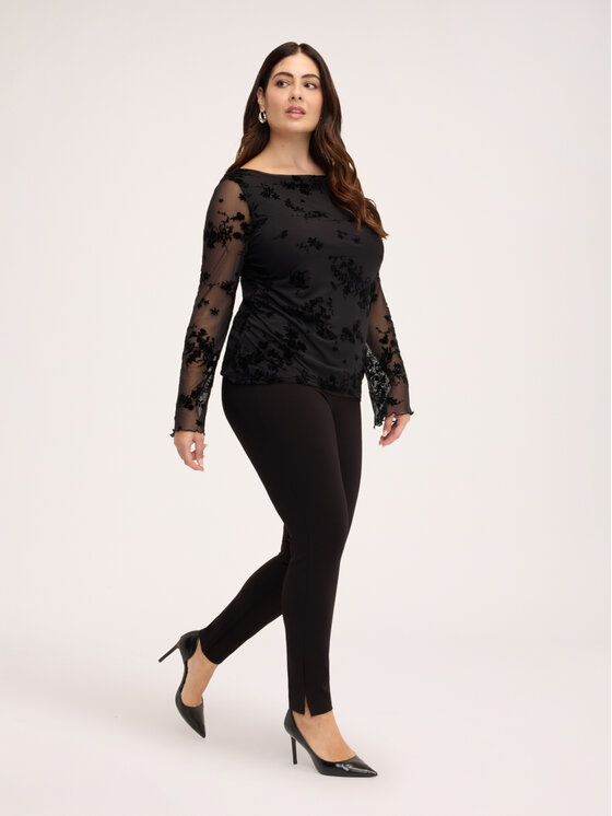 Fiorella Rubino Fiorella Rubino Spodnie materiałowe P077L002494N033 Czarny Skin Fit