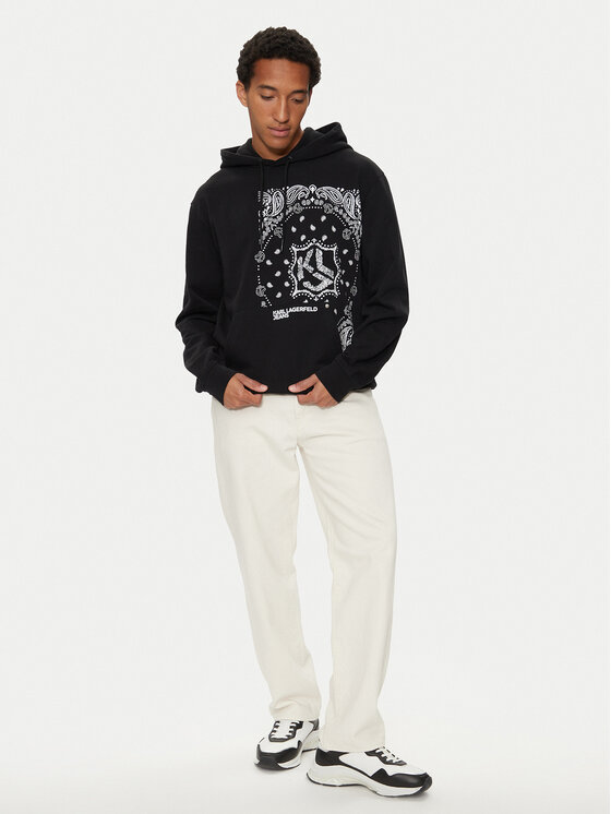 Karl Lagerfeld Jeans Karl Lagerfeld Jeans Μπλούζα 245D1805 Μαύρο Regular Fit