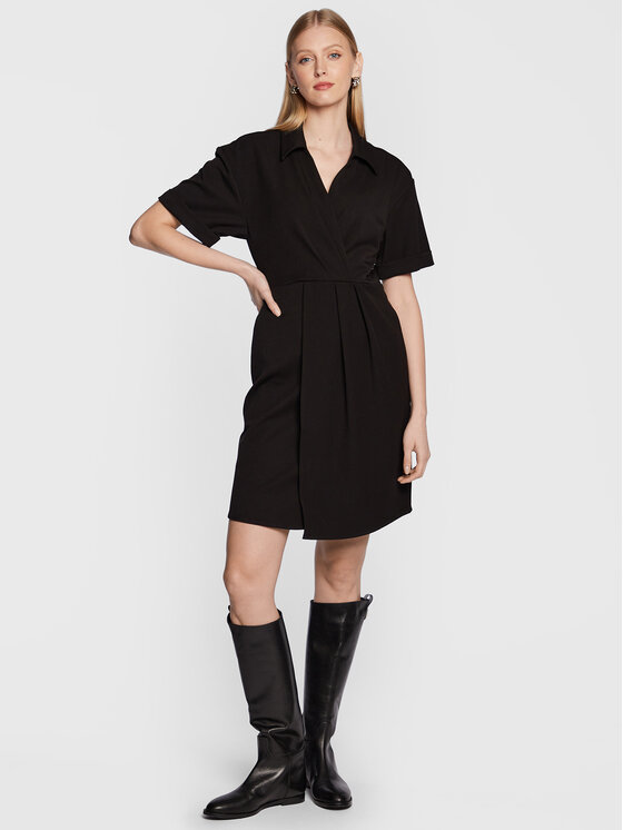 Moss Copenhagen Moss Copenhagen Haljina za svaki dan Lagina Tekla 17114 Crna Regular Fit