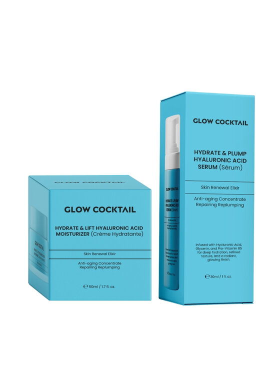 Glow Cocktail Glow Cocktail Krem Hydrate & Lift + Serum Hydrate & Plump Zestaw do pielęgnacji skóry
