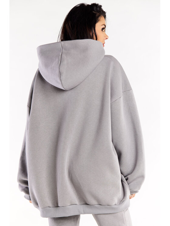 Infinite You Infinite You Felpa M323 Grigio Basic Fit