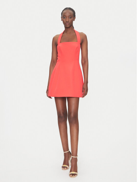 Bardot Bardot Koktejlové šaty 59857DB Červená Slim Fit