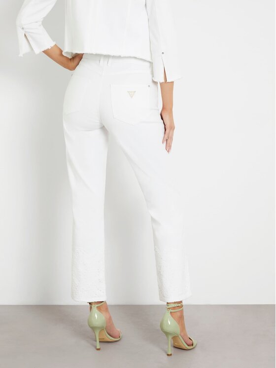 Guess Guess Τζιν 163125 Λευκό Straight Fit