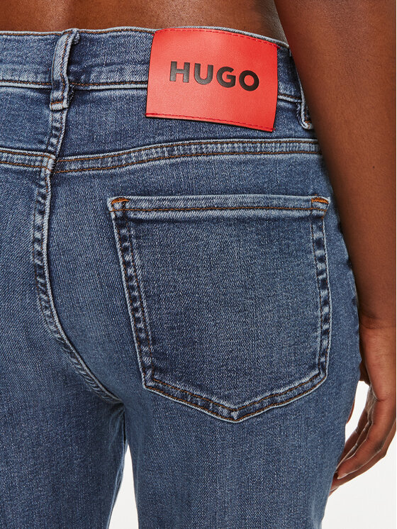 HUGO Hugo Jeans hlače Geflare 50522461 Modra Flare Fit